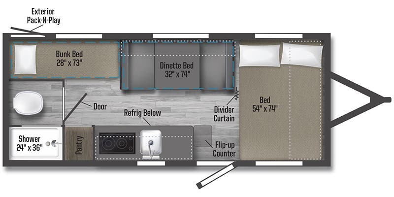 NEW 2023 Winnebago Micro Minnie 1700bh